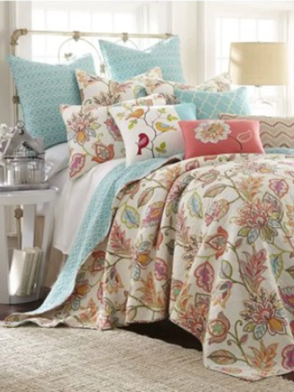 Levtex Home - Sophia Quilt Set - Full/Queen Quilt (88x92in.) + Two Standard Pill